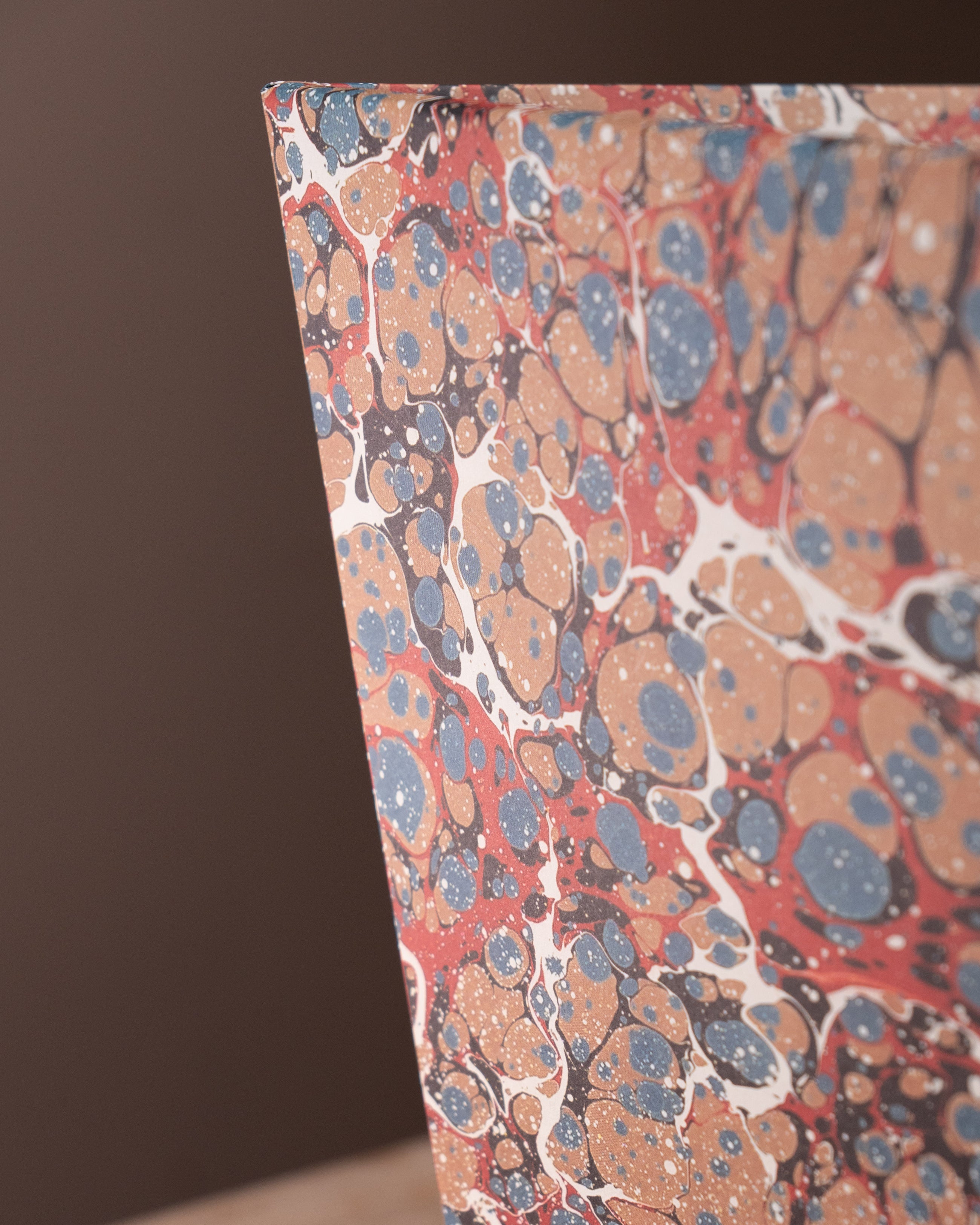Salmon Spot Marbled Waste Paper Basket