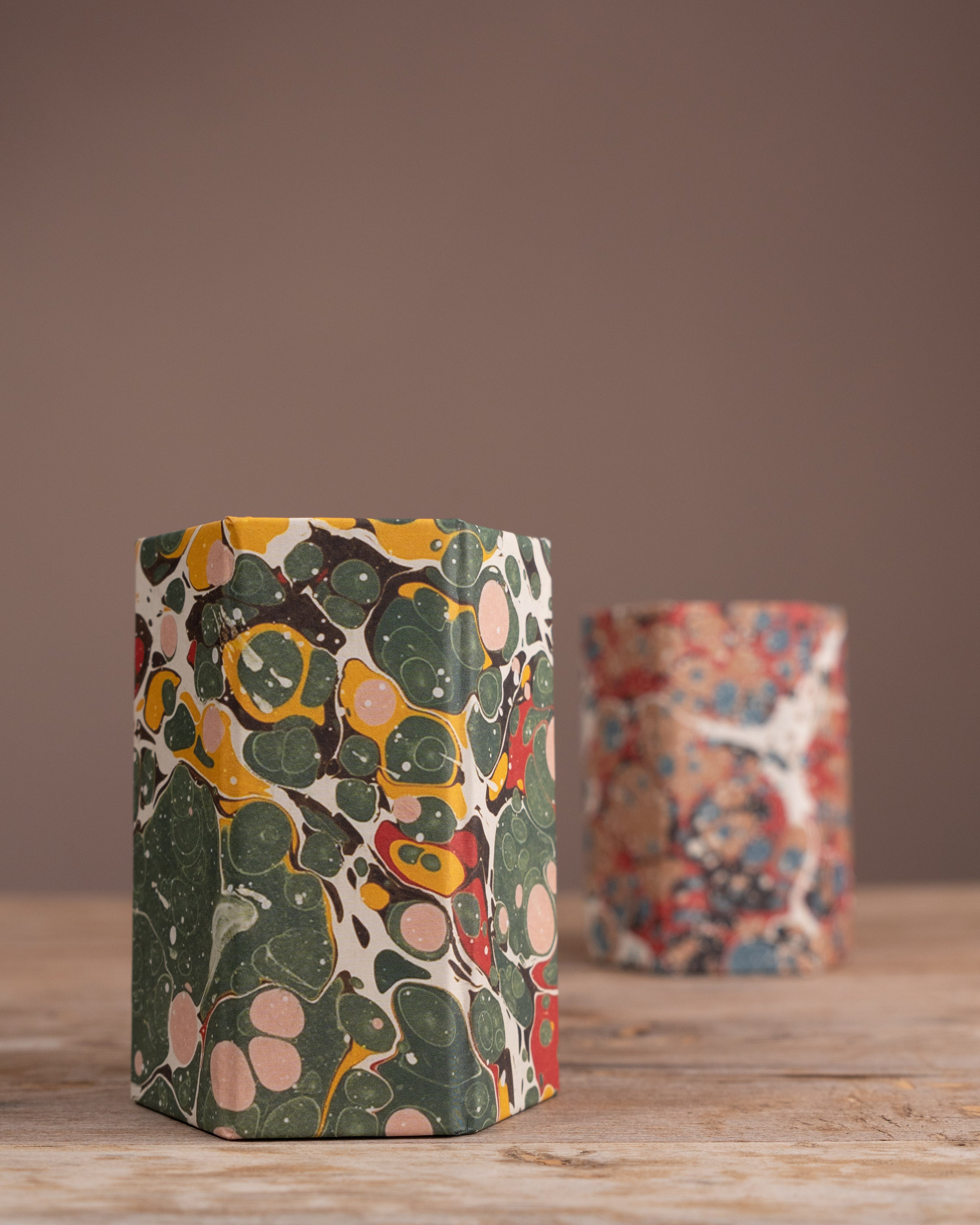 Green Spot Marbled Pen Pot