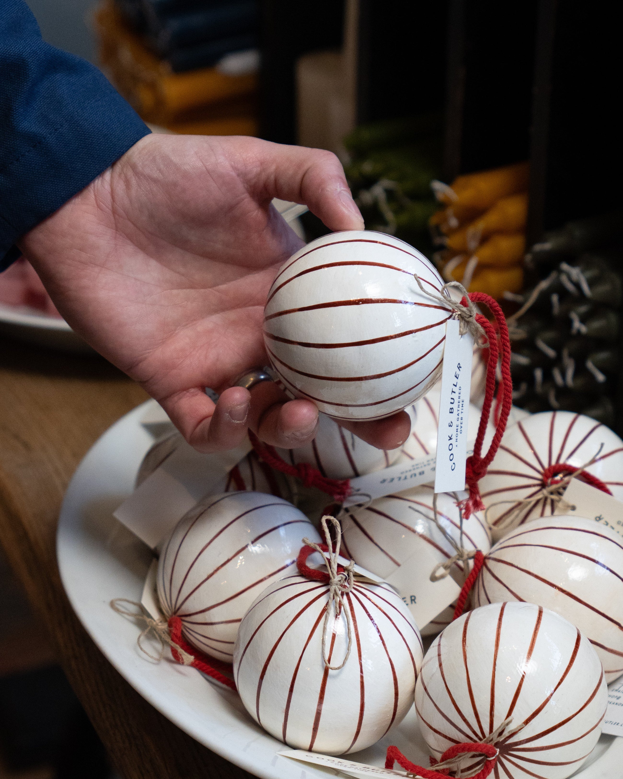 Hand-Painted Papier-Mâché Bauble