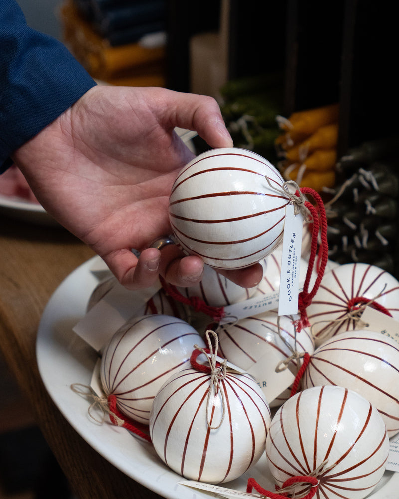 Hand-Painted Papier-Mâché Bauble