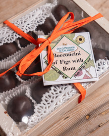 Chocolate Candied Figs with Rum