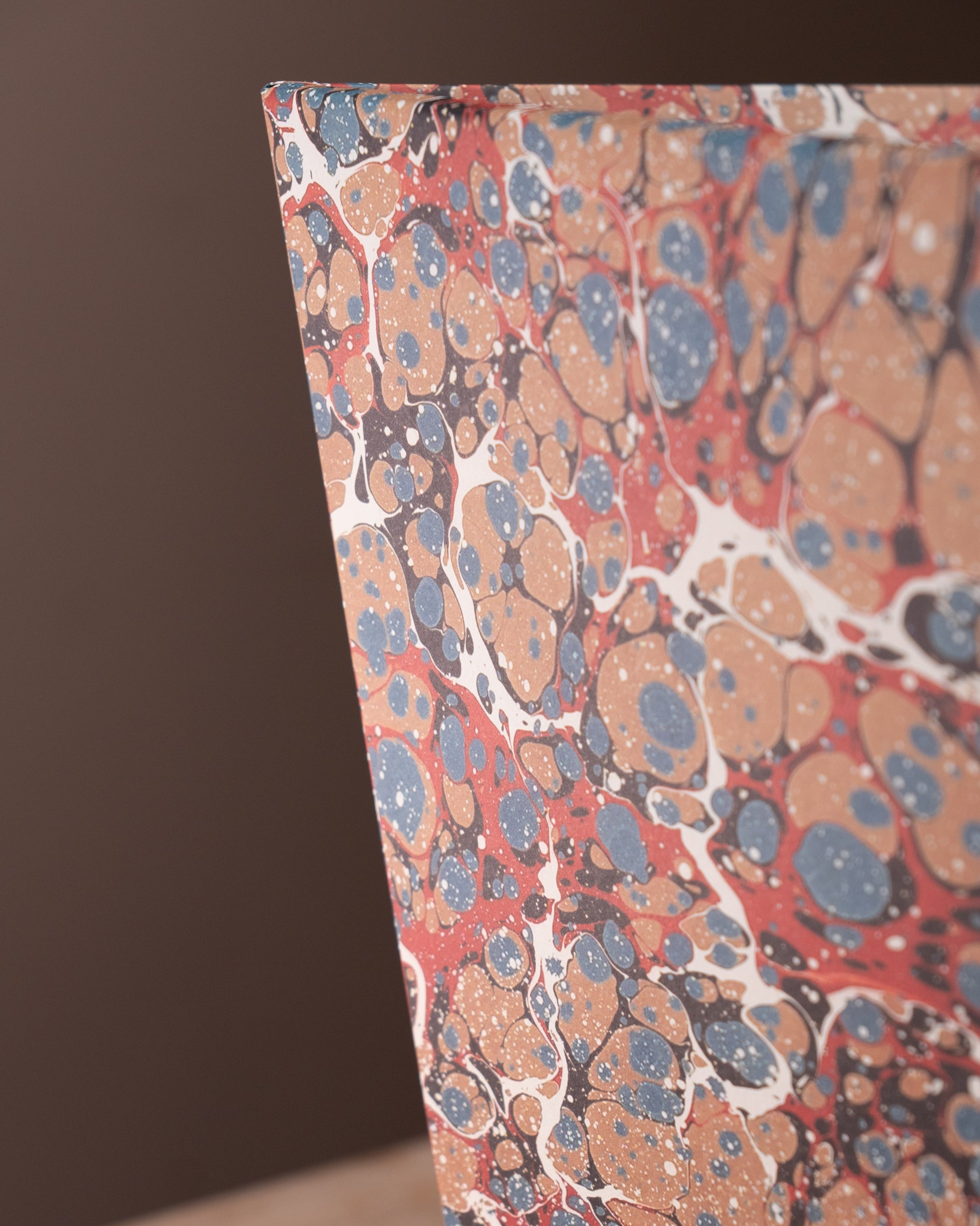 Salmon Spot Marbled Waste Paper Basket