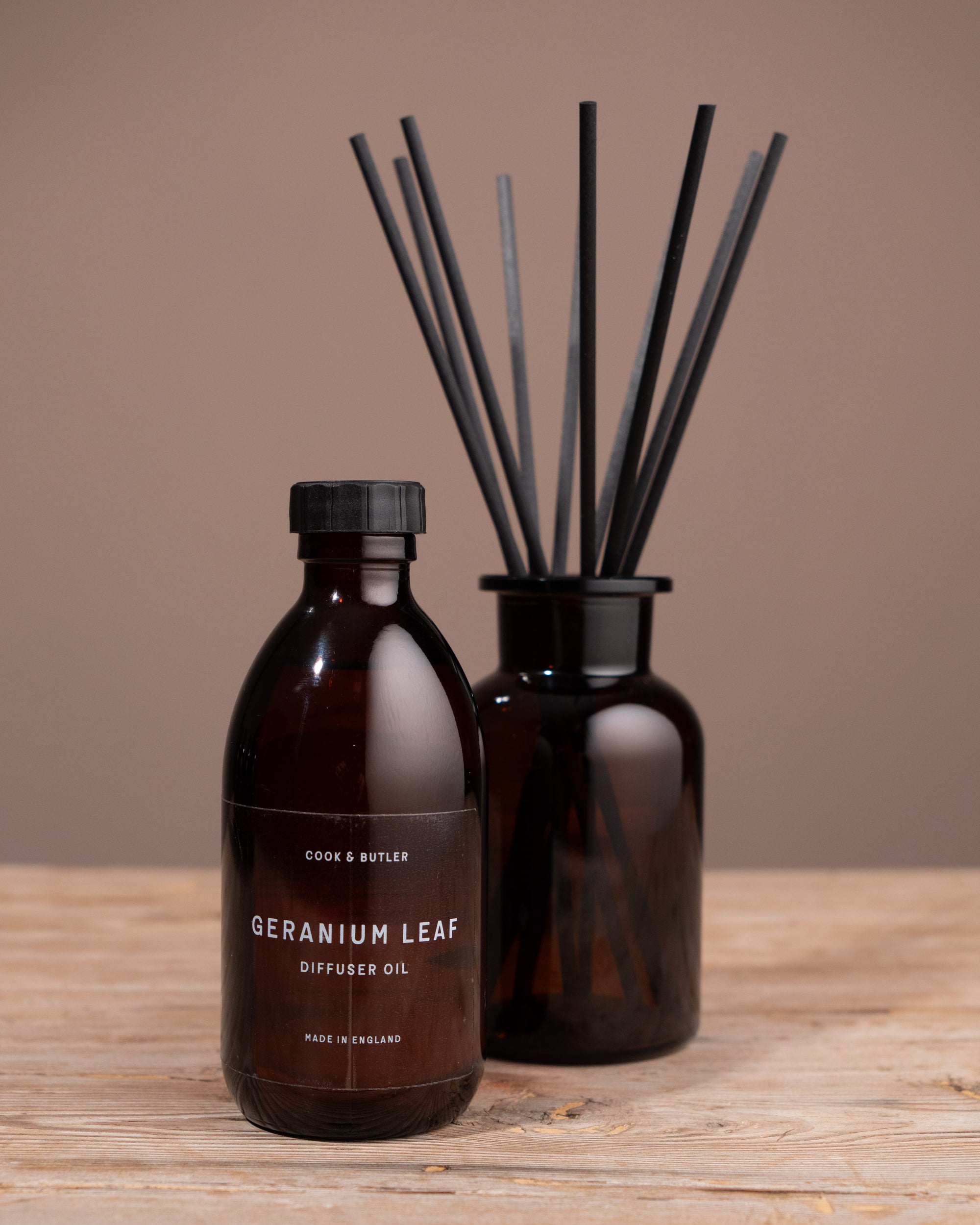 Geranium Leaf Diffuser Set