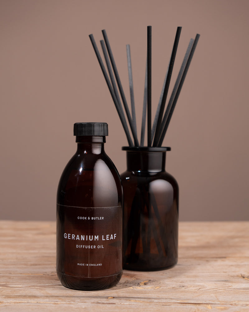 Geranium Leaf Diffuser Set