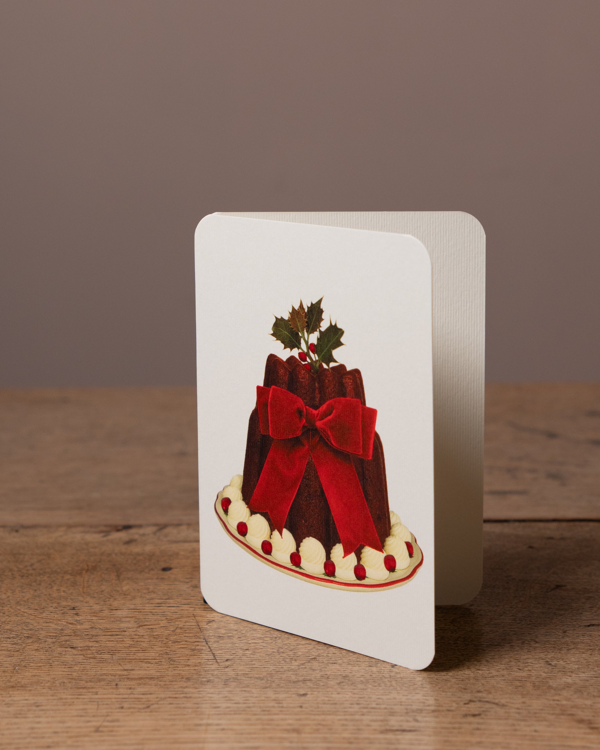 Christmas Pudding Greetings Card