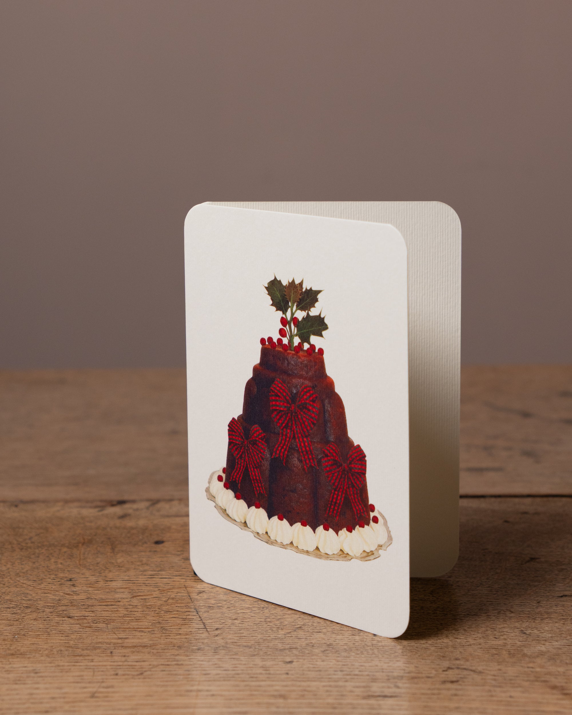 Christmas Pudding Greetings Card