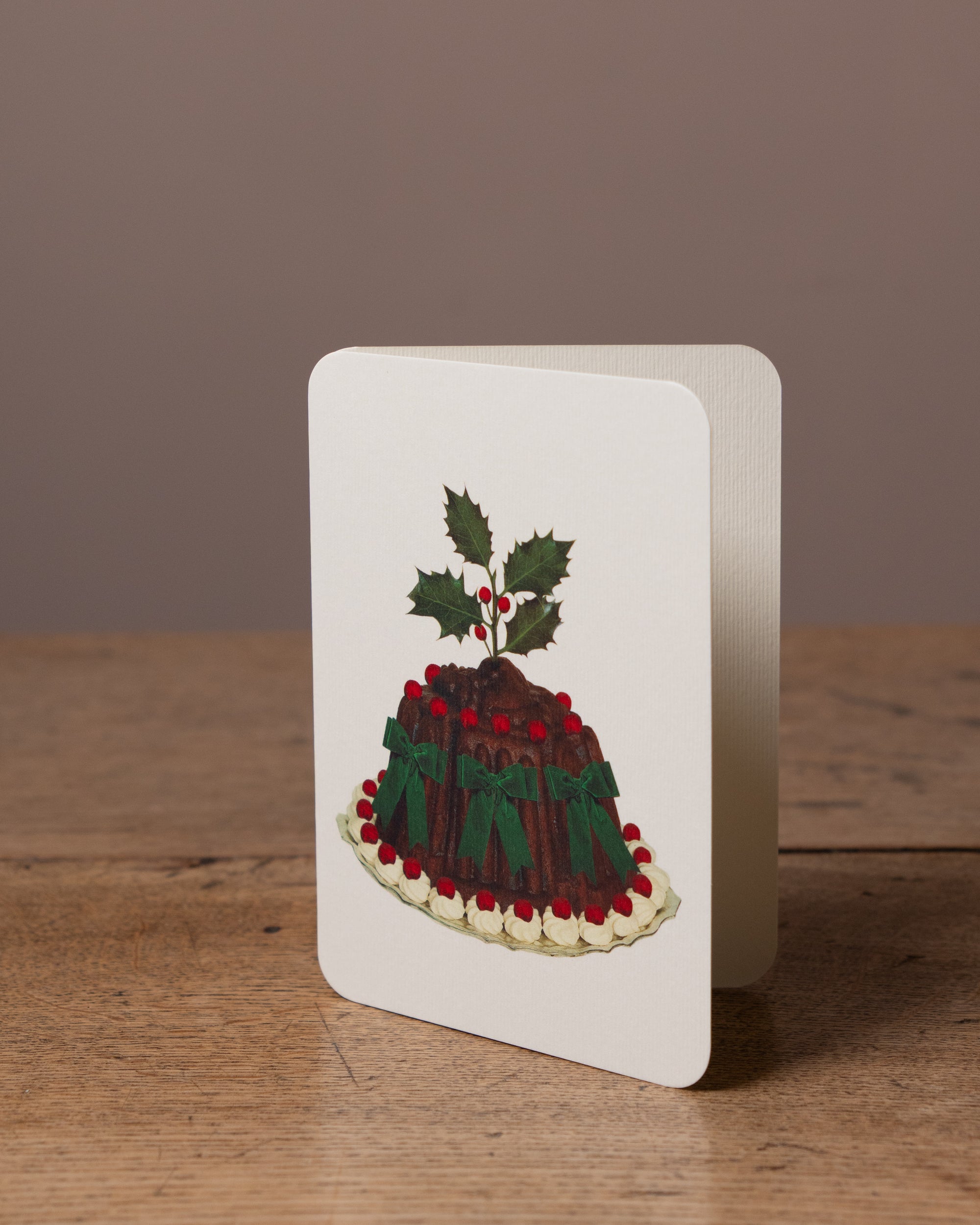 Christmas Pudding Greetings Card