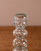 Recycled Glass Bobbin Candlestick