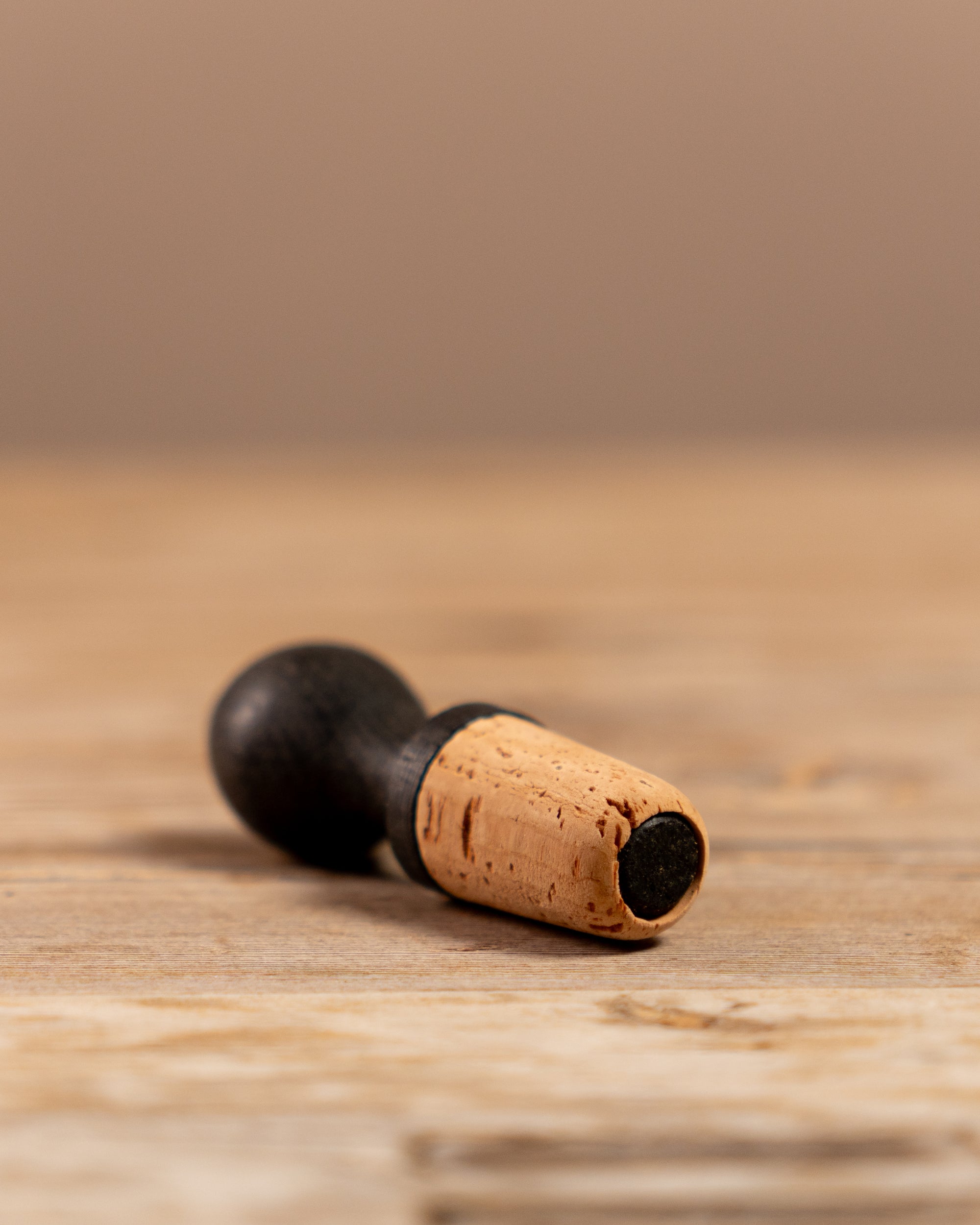 Ebonised Oak Bottle Stop