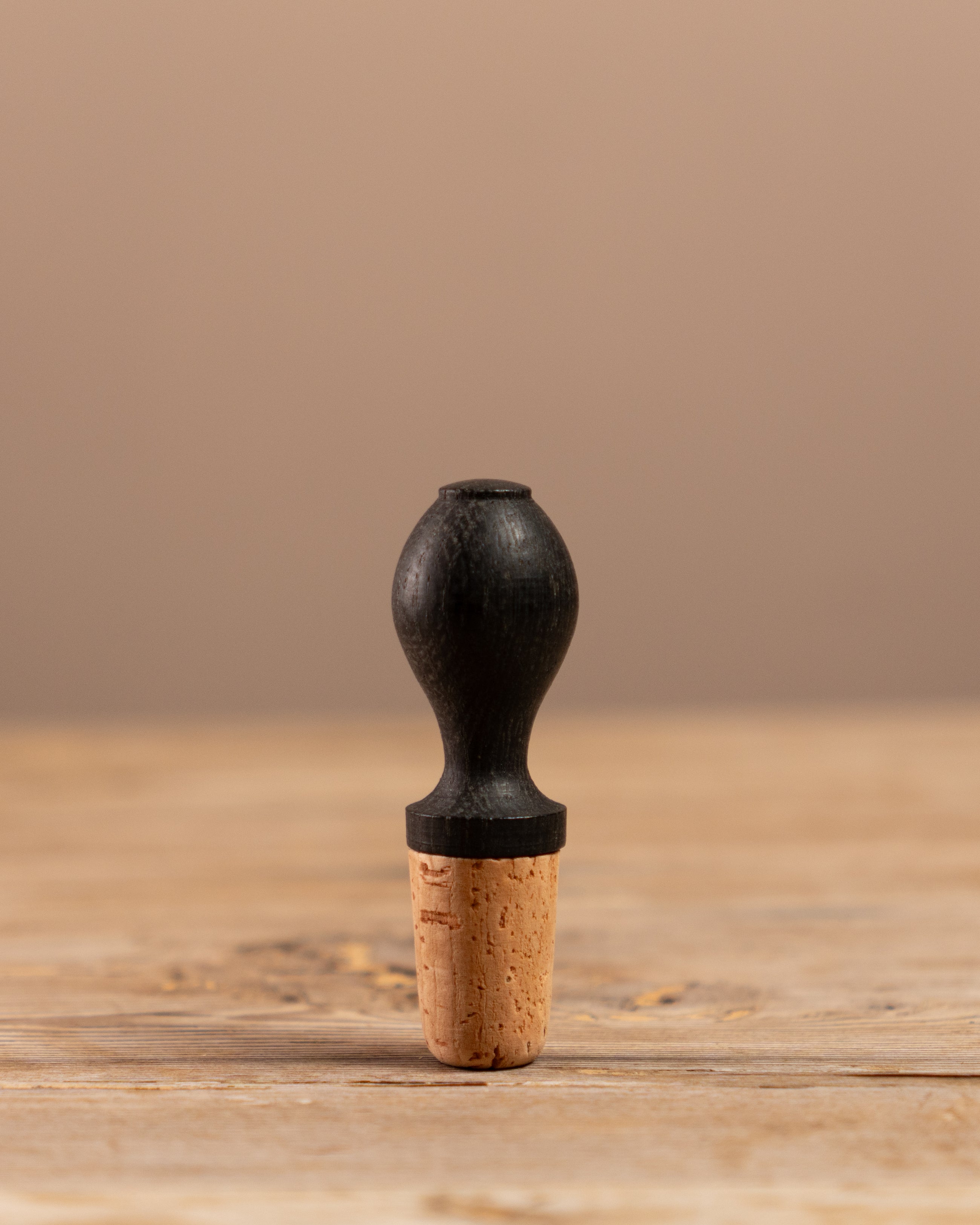 Ebonised Oak Bottle Stop