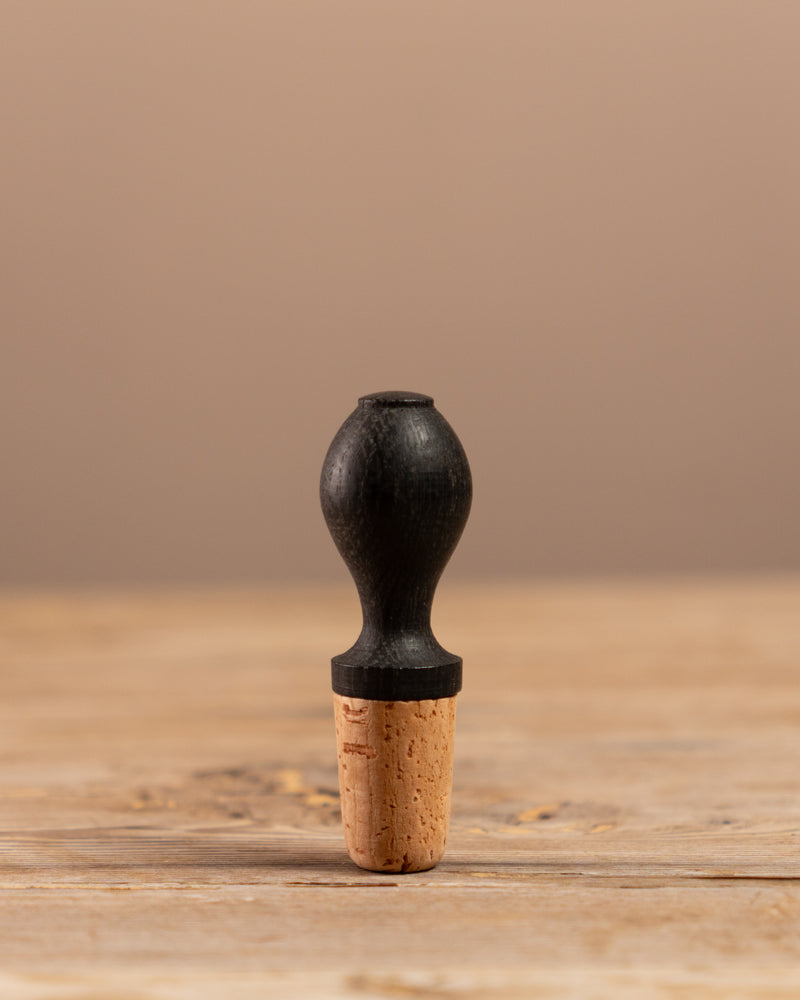 Ebonised Oak Bottle Stop