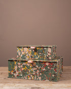 Green Spot Marbled Keepsake Box