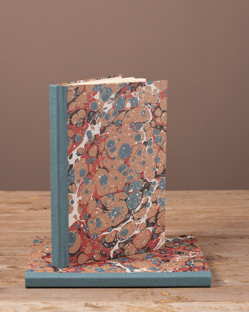Salmon Spot Marbled Lined Notebook