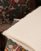Green Spot Marbled Lined Notebook