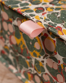 Box covered with marbled paper