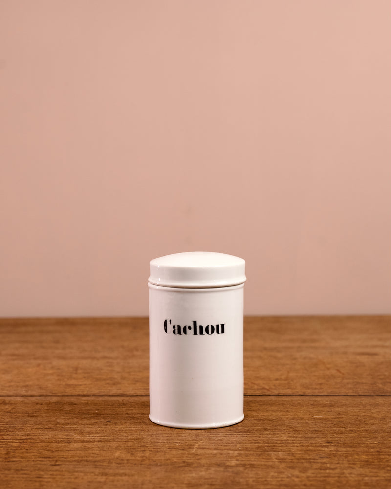 FOUND | Porcelain Apothecary Cannisters