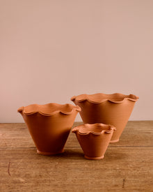 Scalloped Terracotta Pot