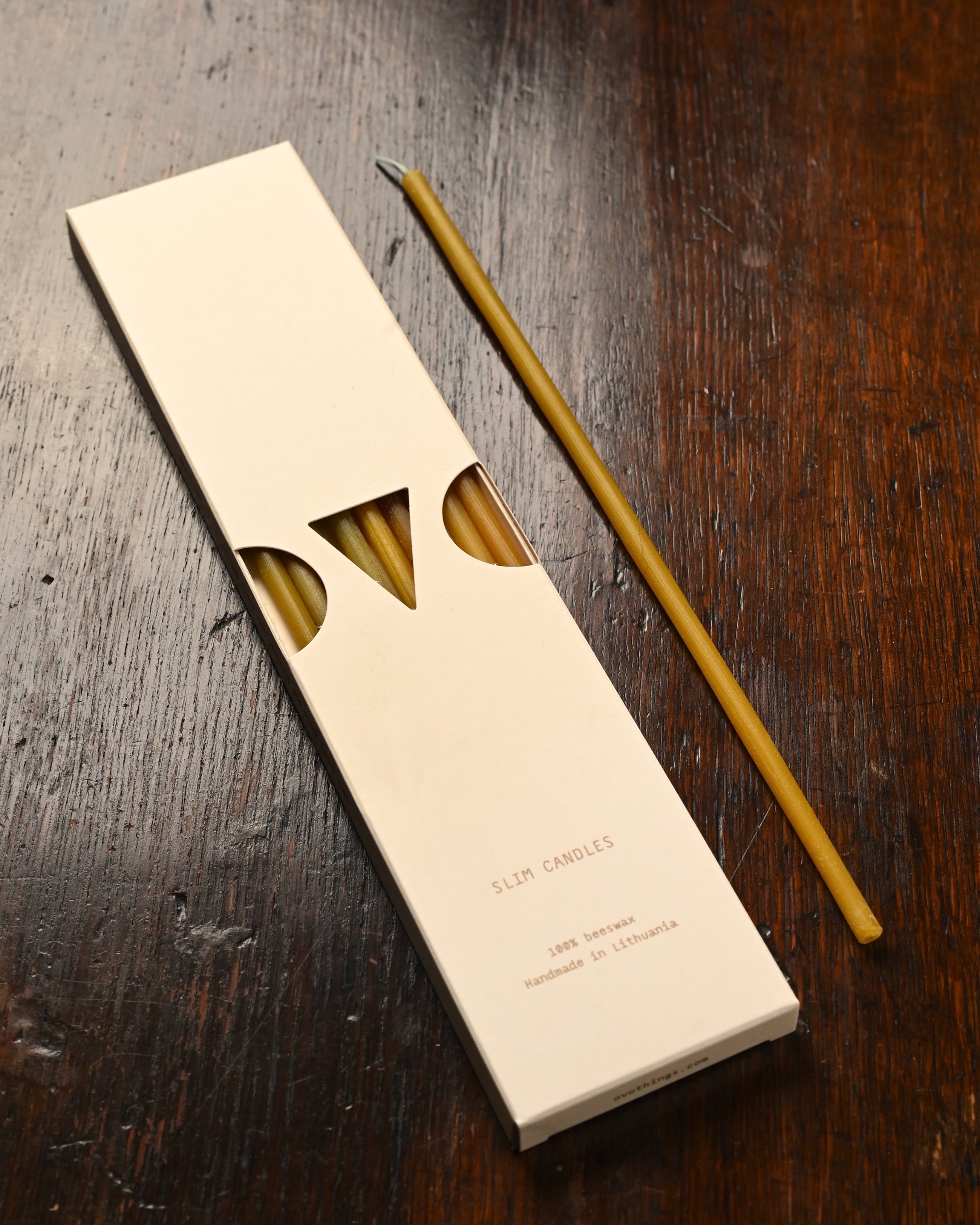 Slim Beeswax Candles