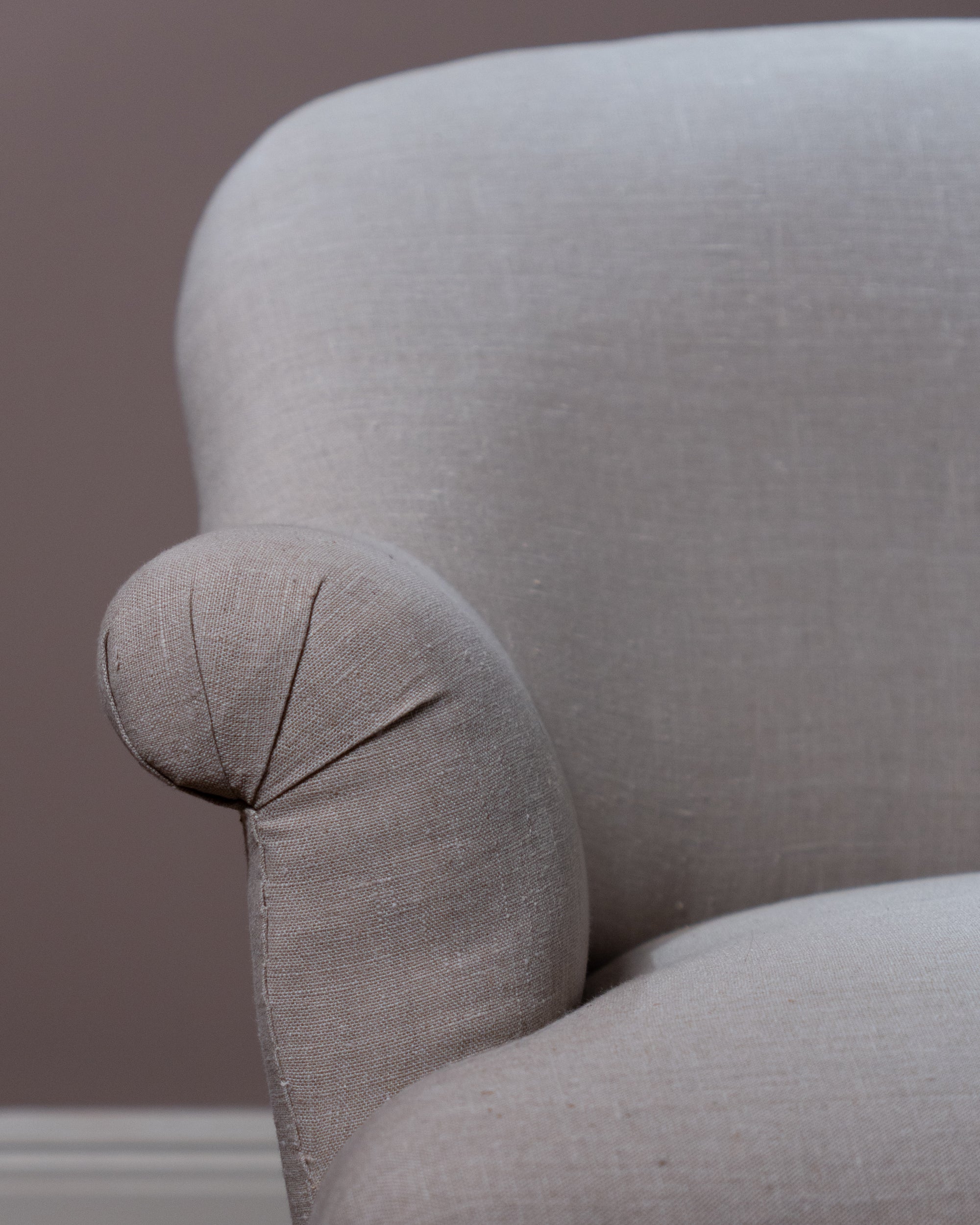 FOUND | 19th Century French Canapé in Natural Linen