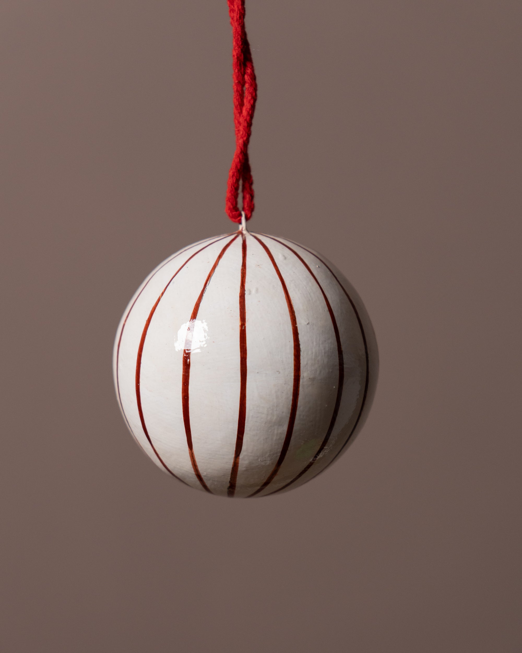 Hand-Painted Papier-Mâché Bauble