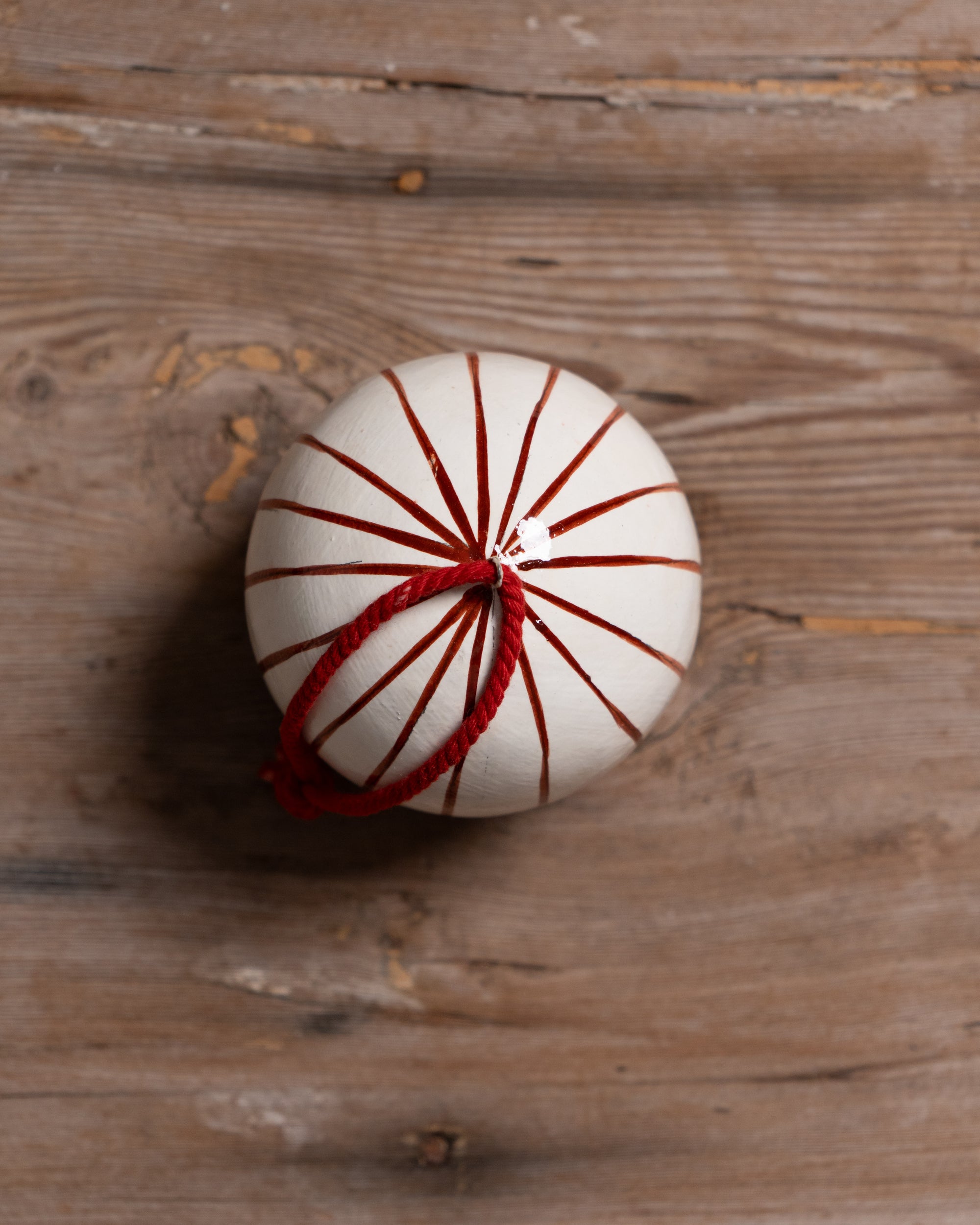 Hand-Painted Papier-Mâché Bauble