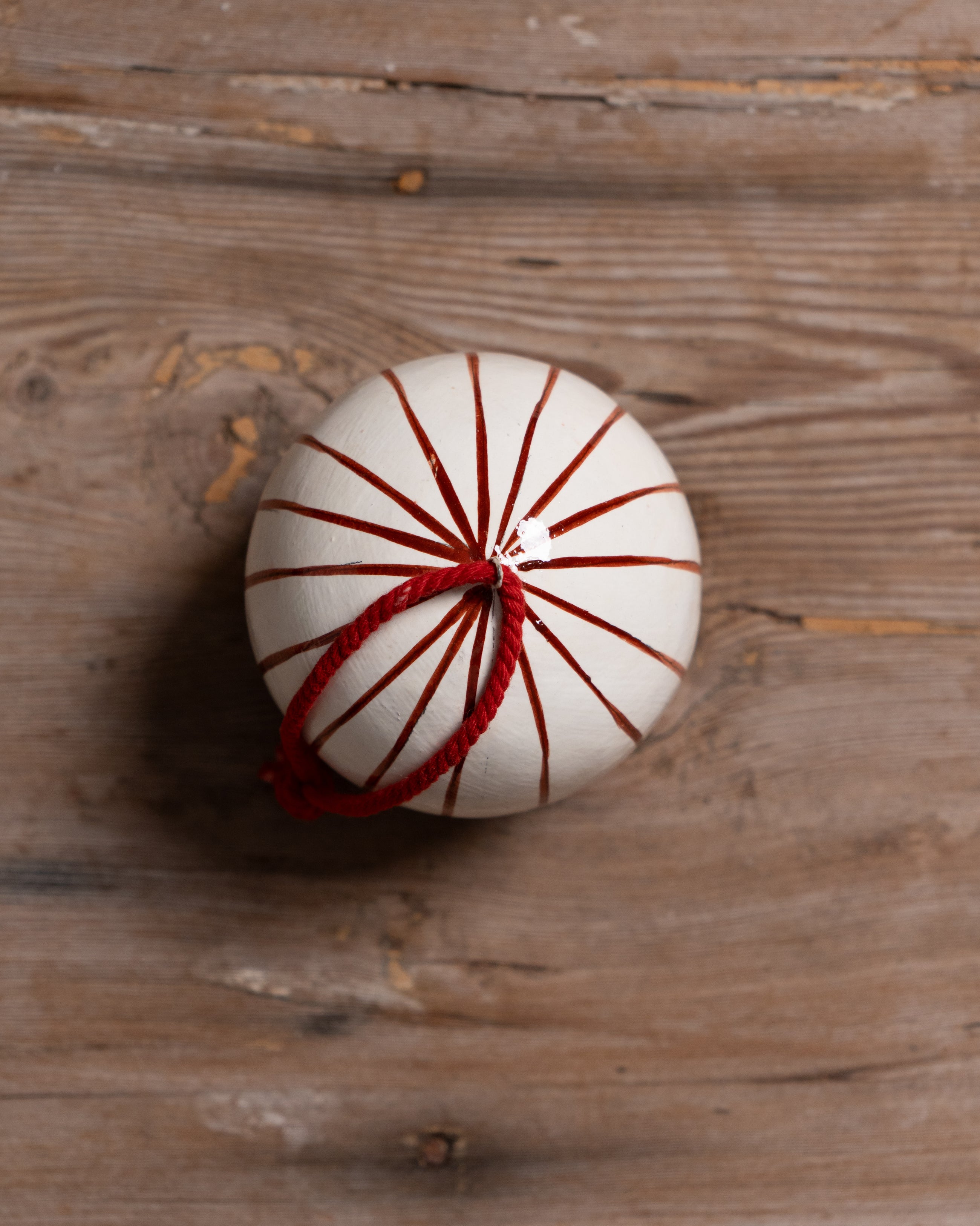Hand-Painted Papier-Mâché Bauble